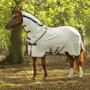 Chemise d'éte anti-uv cheval avec couvre cou Natura Rambo Summer Sheet - Horseware