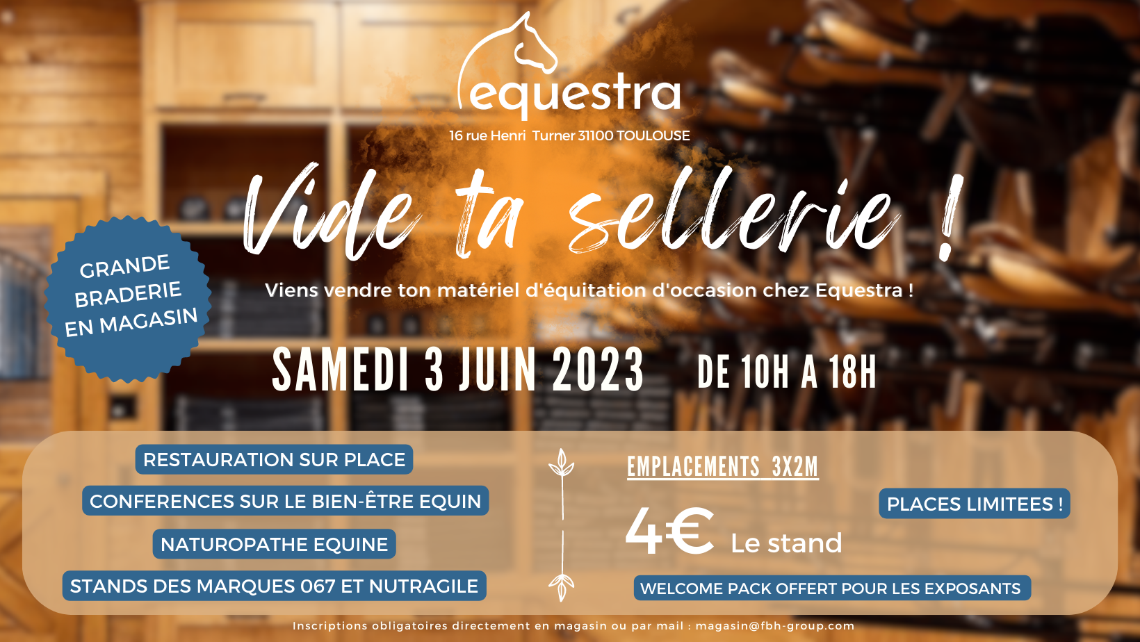 Lire la suite à propos de l’article “Vide Ta Sellerie !” chez Equestra Toulouse !